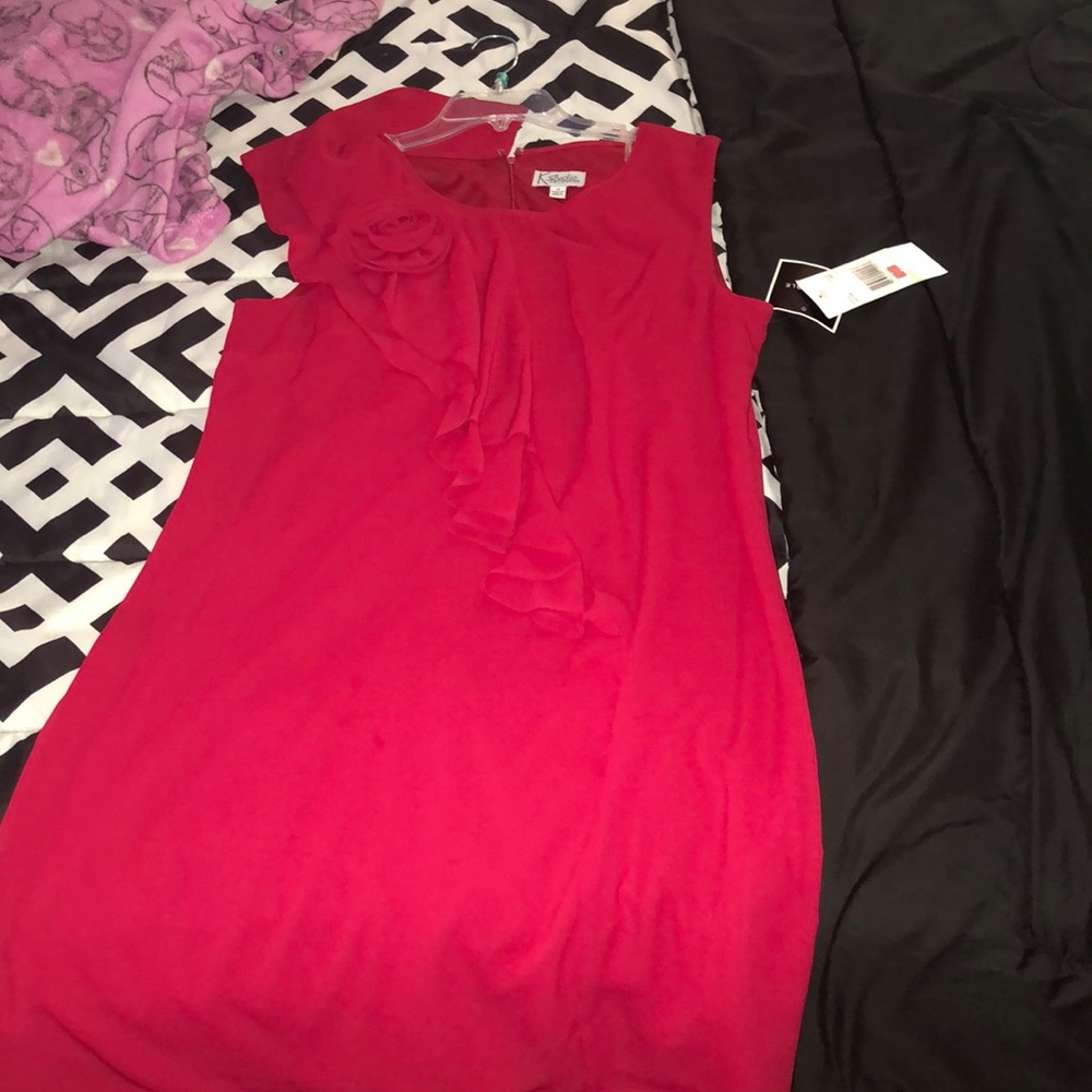 Red rose dress